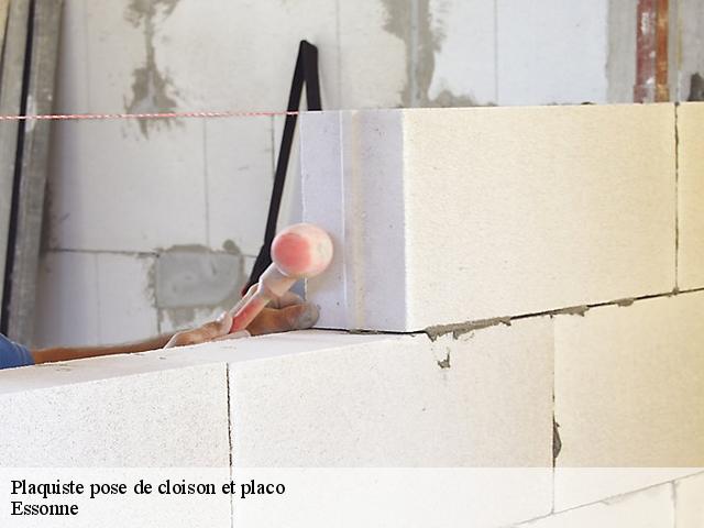 Pose de cloison