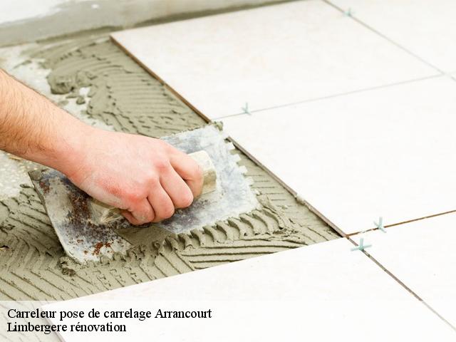 Carreleur pose de carrelage  arrancourt-91690 Limbergere rénovation