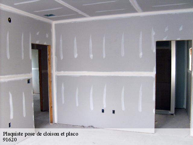 Plaquiste pose de cloison et placo 91620