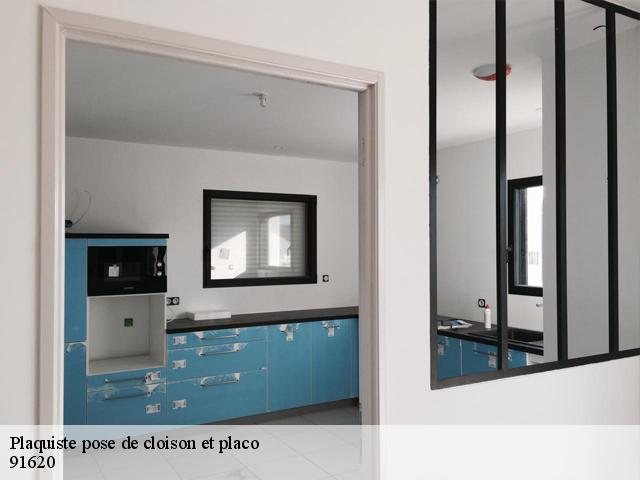 Plaquiste pose de cloison et placo 91620