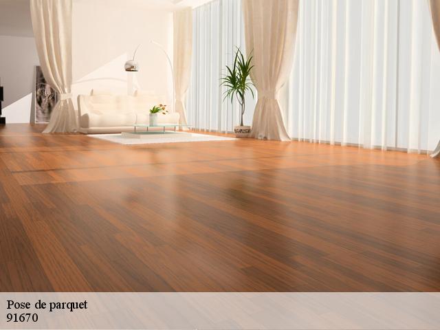 Pose de parquet  91670