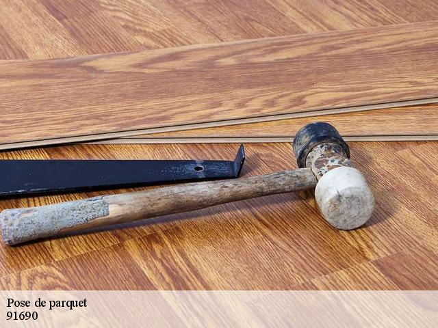 Pose de parquet 91690