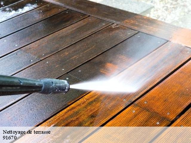 Nettoyage de terrasse 91670